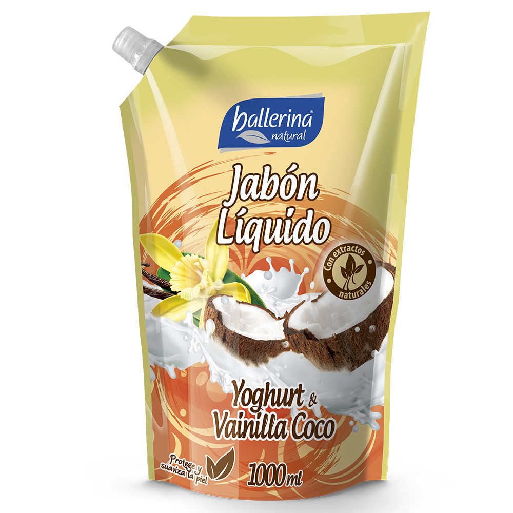 Ballerina Jabón líquido vainilla coco 650ml(12)