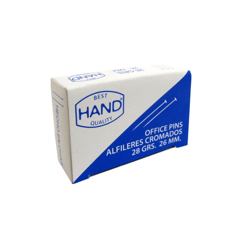 Alfileres cromados 28 gramos 26 mm Hand