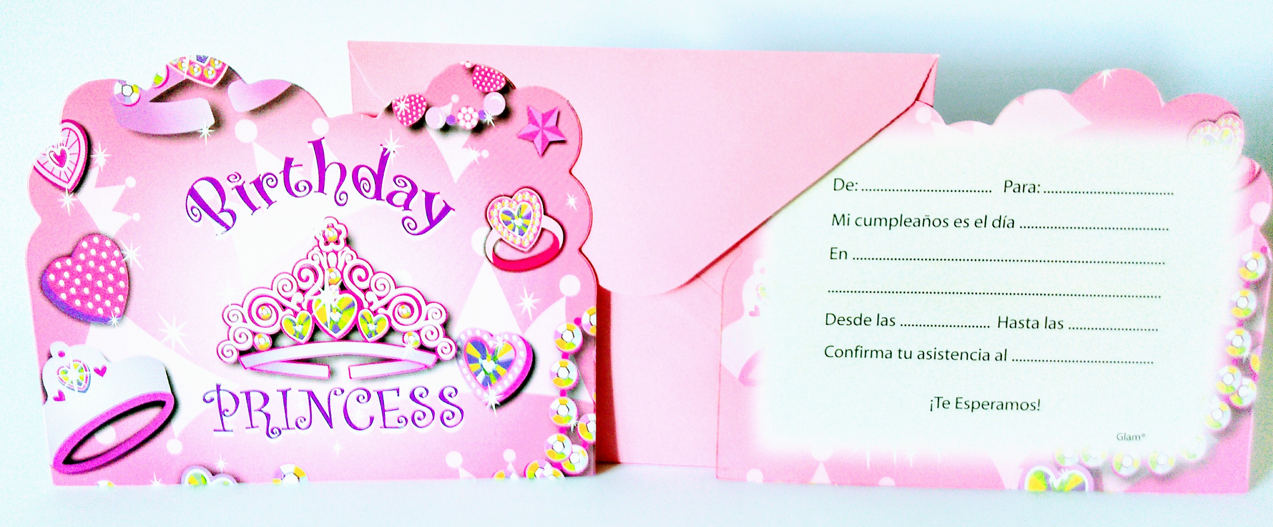 Invitaciones cumpleaños princesa x10 vieri