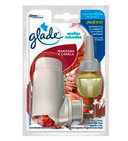 Glade enchufe con repuesto manzana canela (6)
