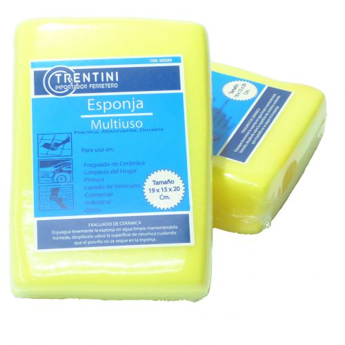 Esponja multiuso trentini 19x13x5cm (100)
