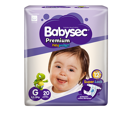 Babysec Pañal premium g x 18(8)