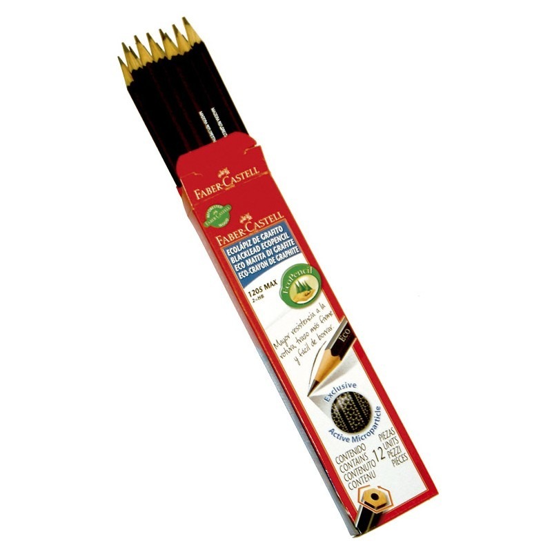 Caja lápiz grafito faber castell n2 x12