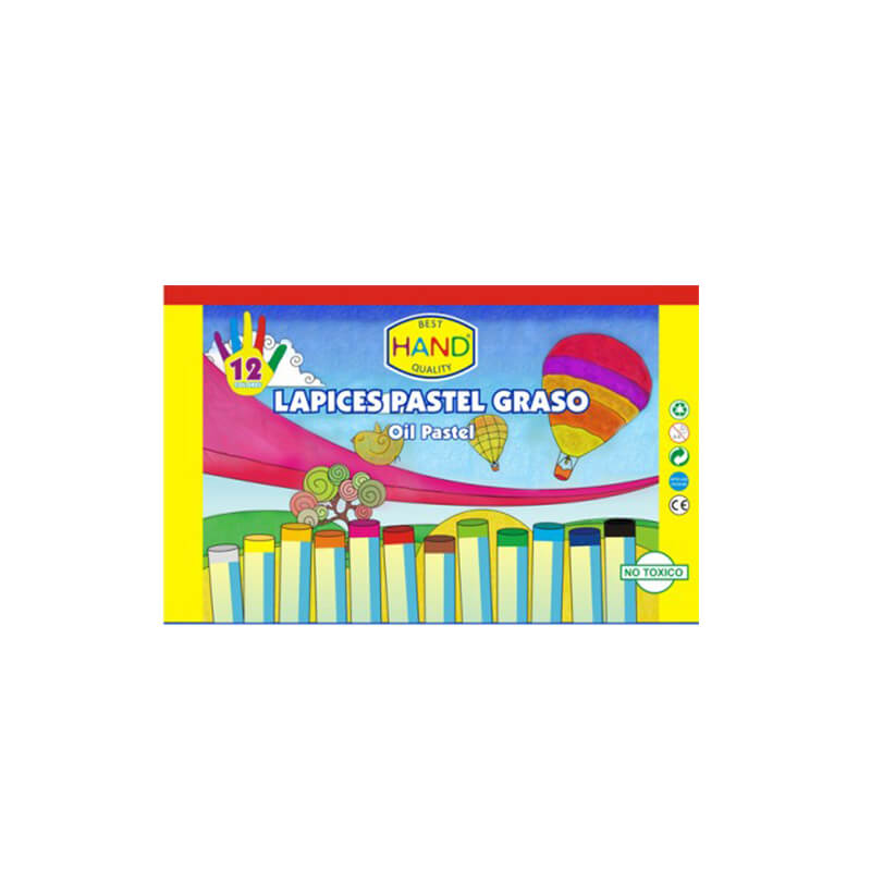 Lápices pastel graso Hand 12 u (12)