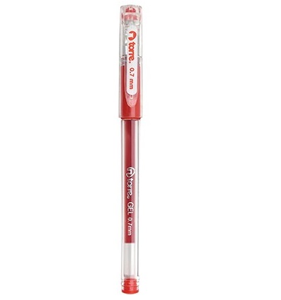 Lápiz gel torre 0.7 rojo (12)