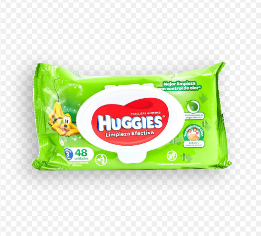 Huggies Toalla húmeda verde x 48 (24)