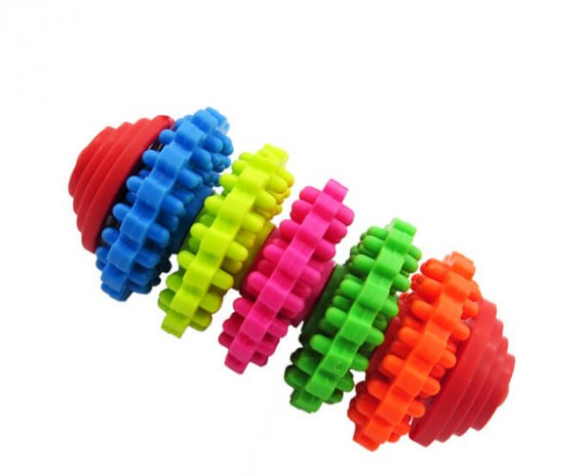 Juguete mascota aros de goma colores (12)