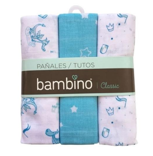 Pañales tuto diseño niño 3u Bambino
