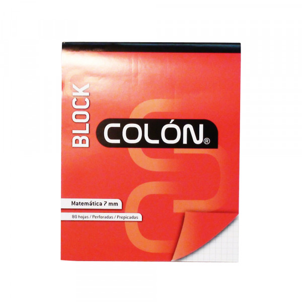 Block Cuadriculado Carta Colón. (10)