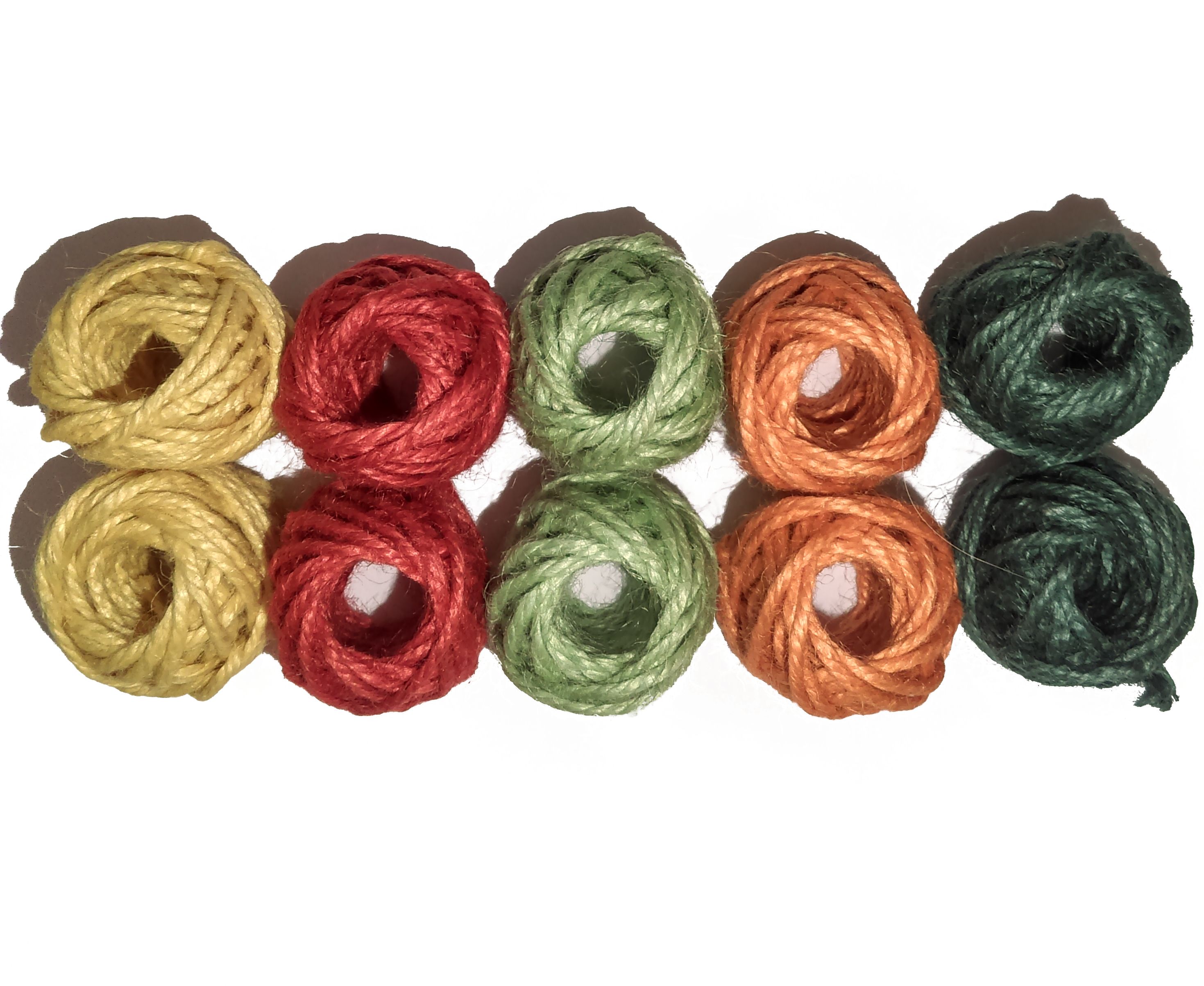 Cáñamo colores rollo pequeño