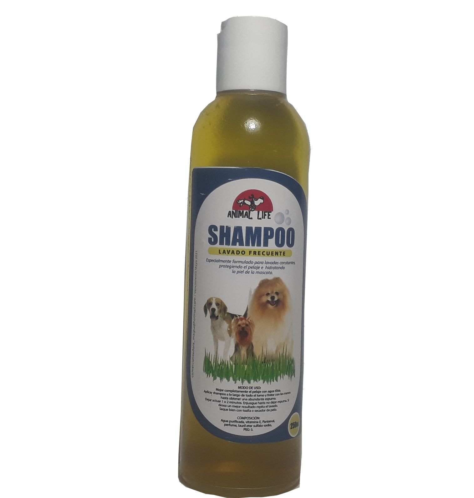 Shampoo lavado frecuente animal life 250 ml
