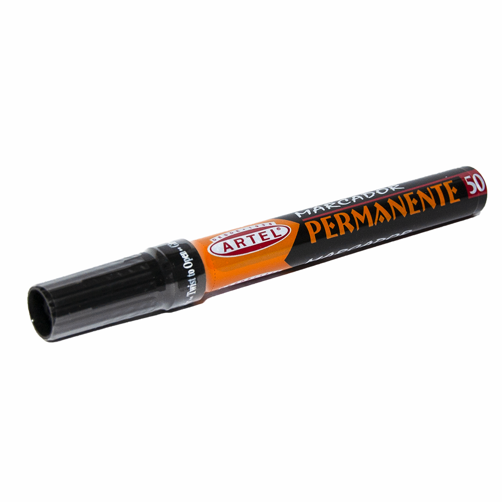 Marcador permanente Negro Artel (12)