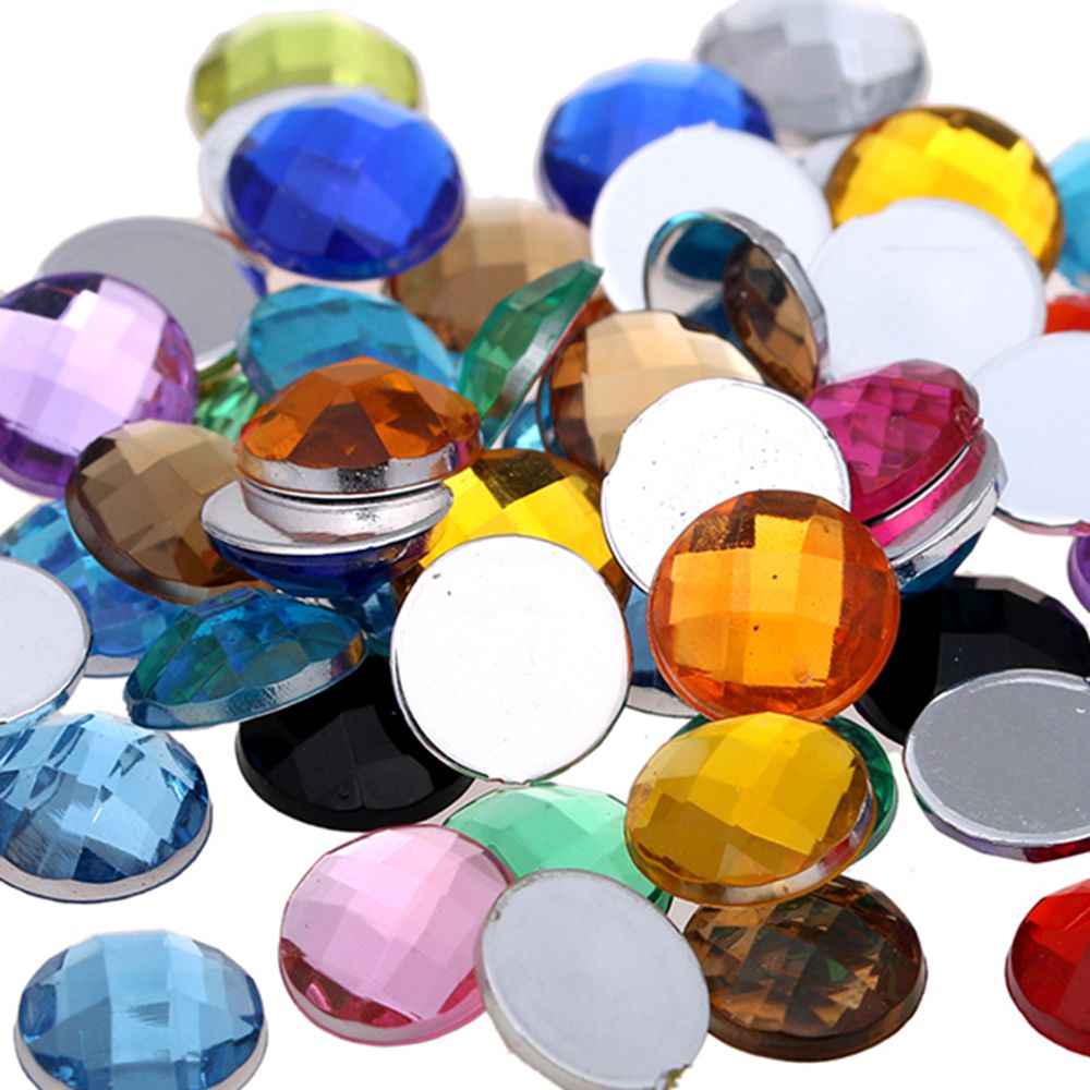 Diamante acrílico colores 6 mm