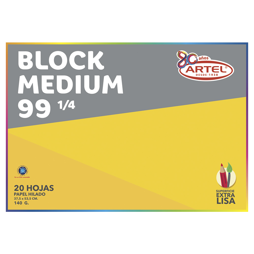 Block dibujo 99 1/4 Artel 20 hojas(15)