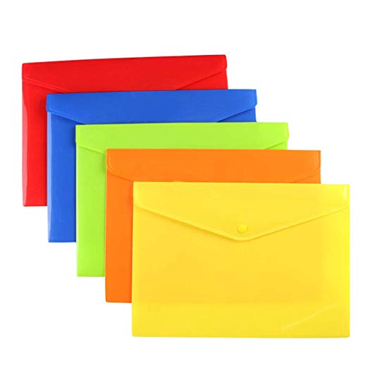 Carpeta plástica tipo sobre con broche motarro(12)