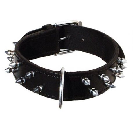 Collar mascotas puntas metálicas 4 cm