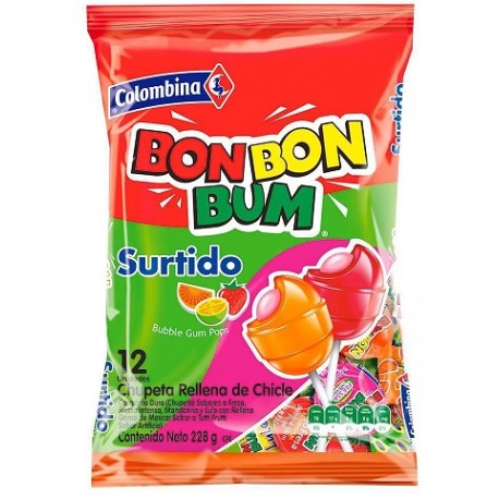 Bolsa bon bon bum surtido Colombina 24u 456g (15)
