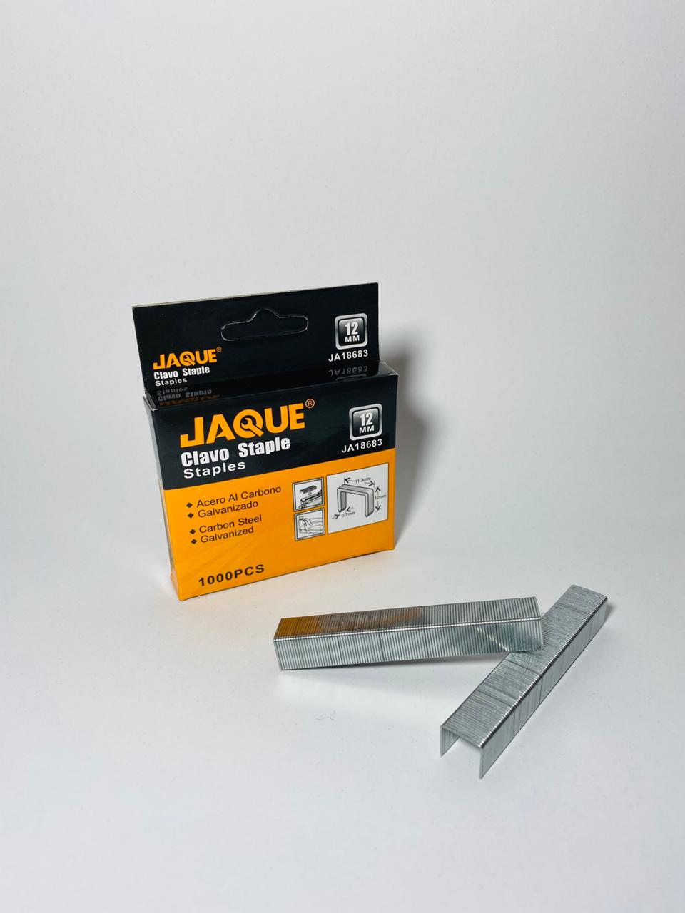 Grapas  12 mm 1000 u Jaque