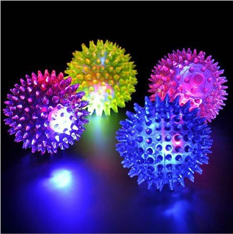 Juguete de mascota pelota pequeña con luz (12)