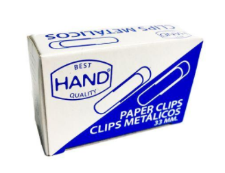 Clip metálicos 100u. 33mm hand
