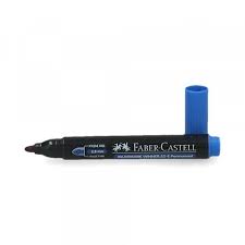Plumón de pizarra faber castell azul