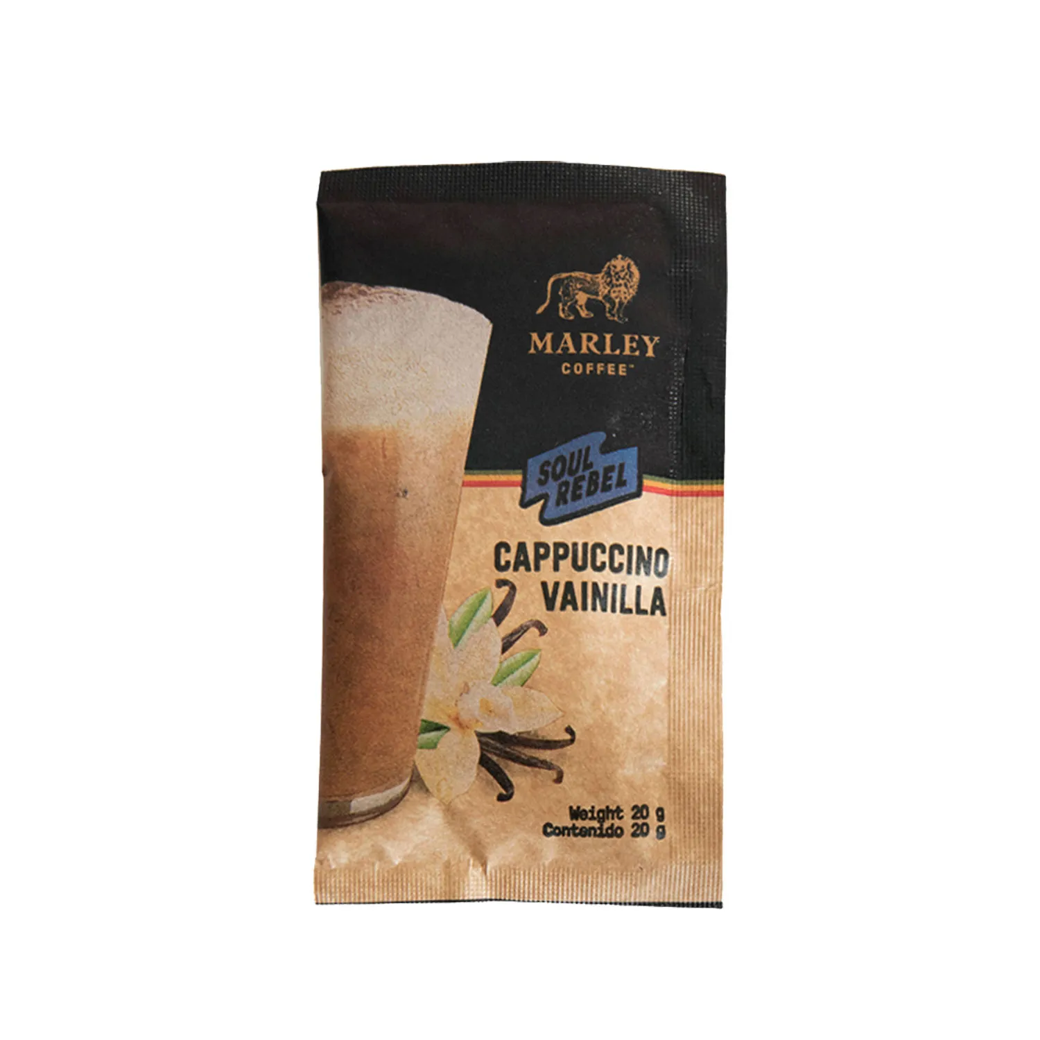 Café sobre cappuccino vainilla Marley Coffe 20 g (6)