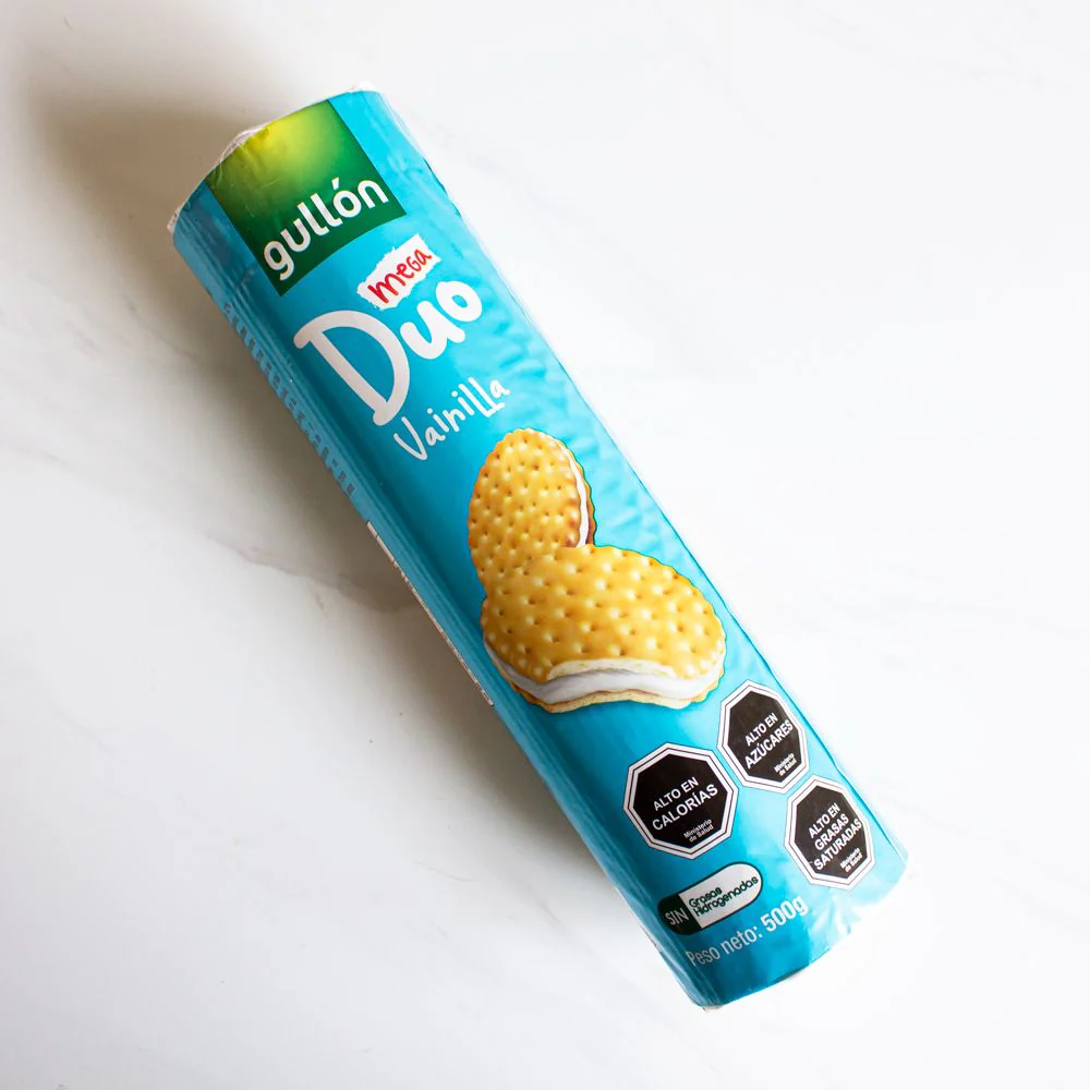 Galleta Mega Duo Vainilla Gullón 500 g (20).