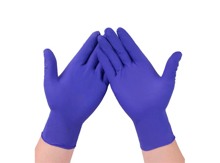Caja de guantes nitrilo azul talla L 100 u.(10)