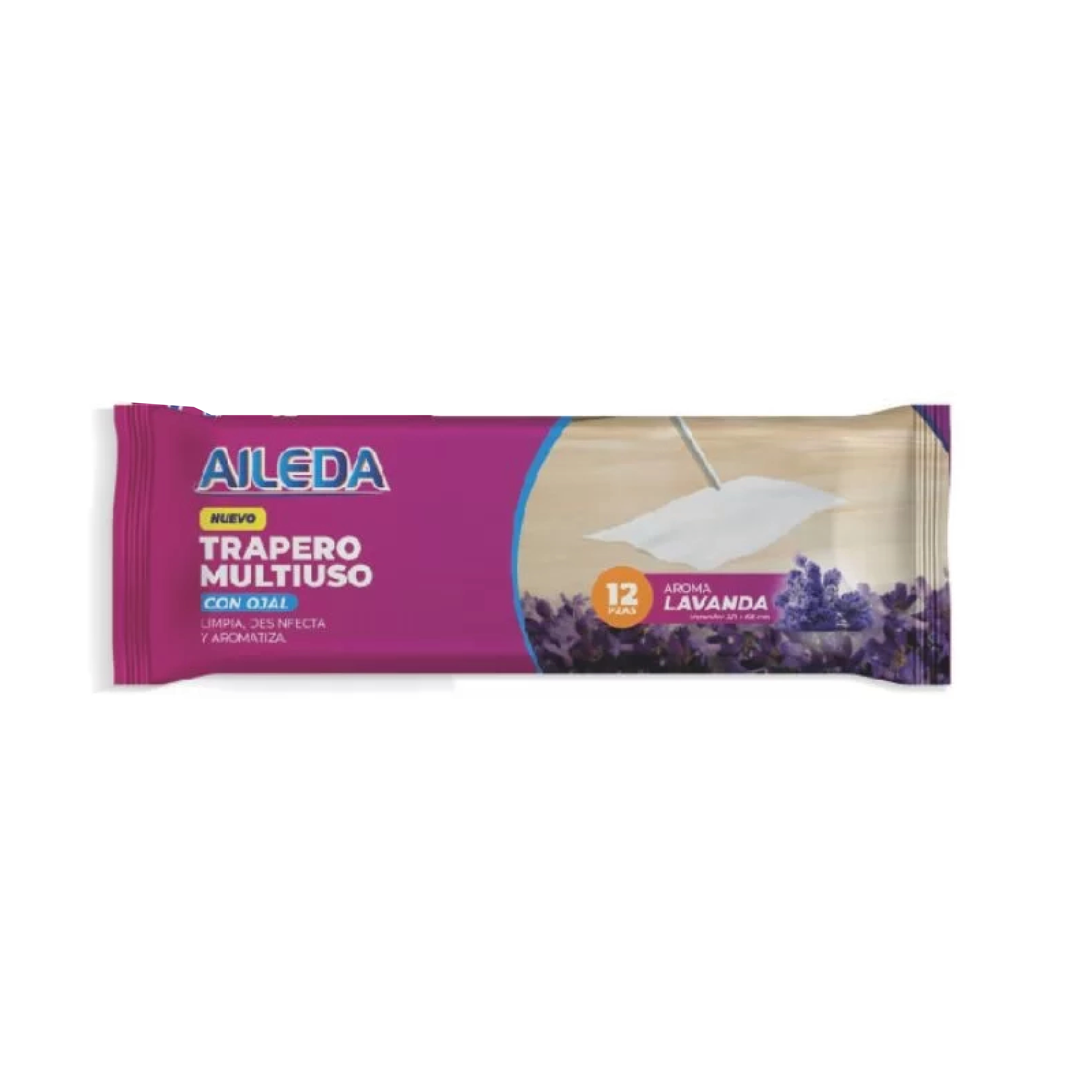 Aileda Trapero húmedo Abrillantador lavanda 12u.(20)