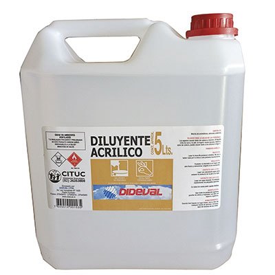 DILUYENTE ACRILICO DIDEVAL Bidon 5 Lt