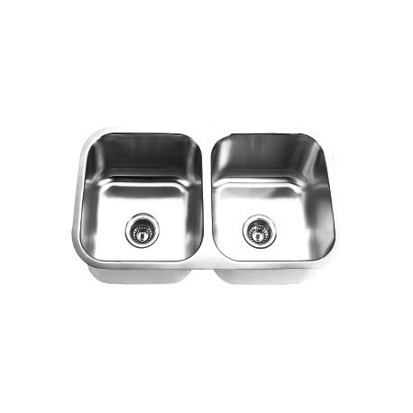 LAVACOPA DOBLE 79 X 47 ACERO INOX.- 201 (BAJO ENCIMERA) YTS794 TEBISA
