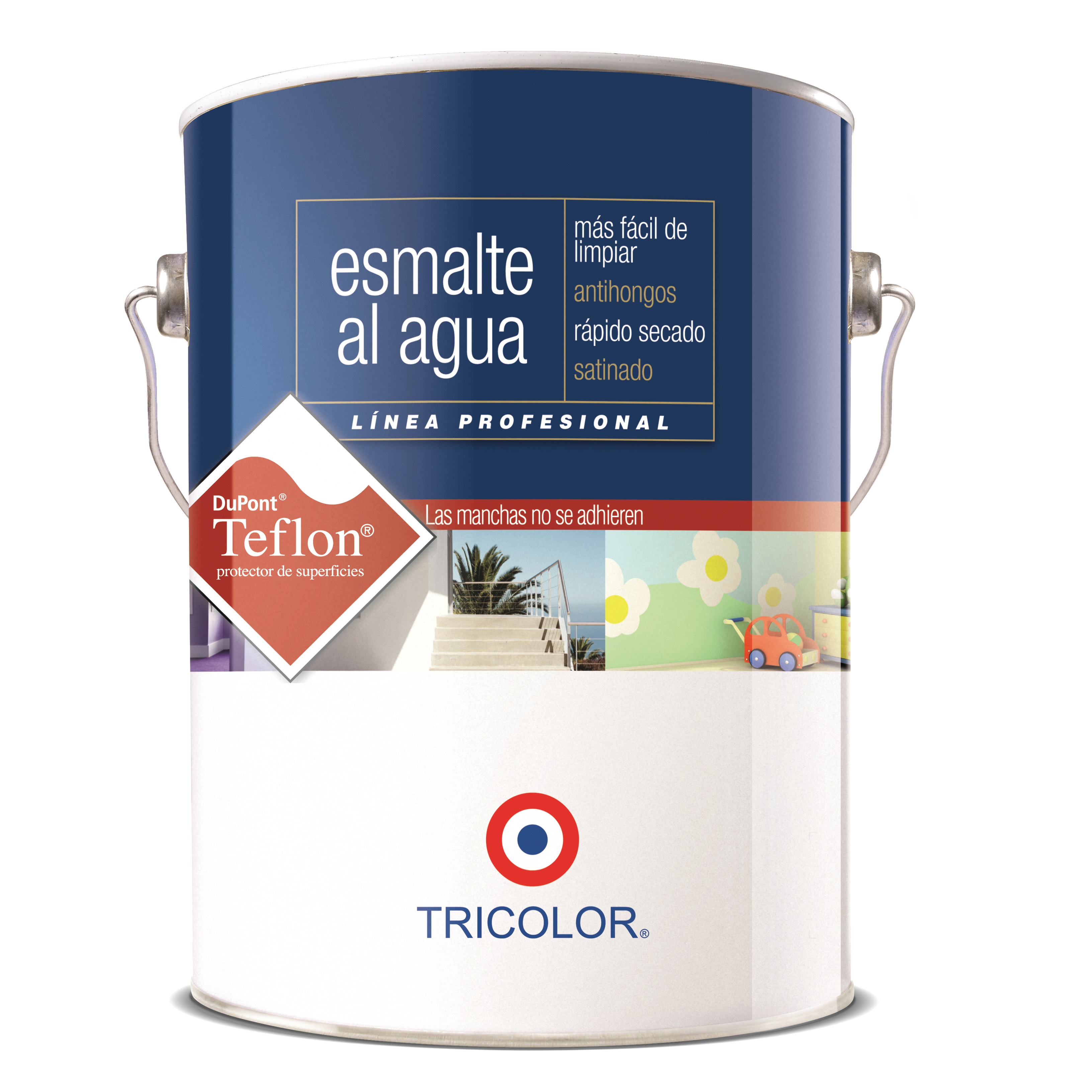 ESMALTE AGUA BLANCO INVIERNO TRICOLOR Galon