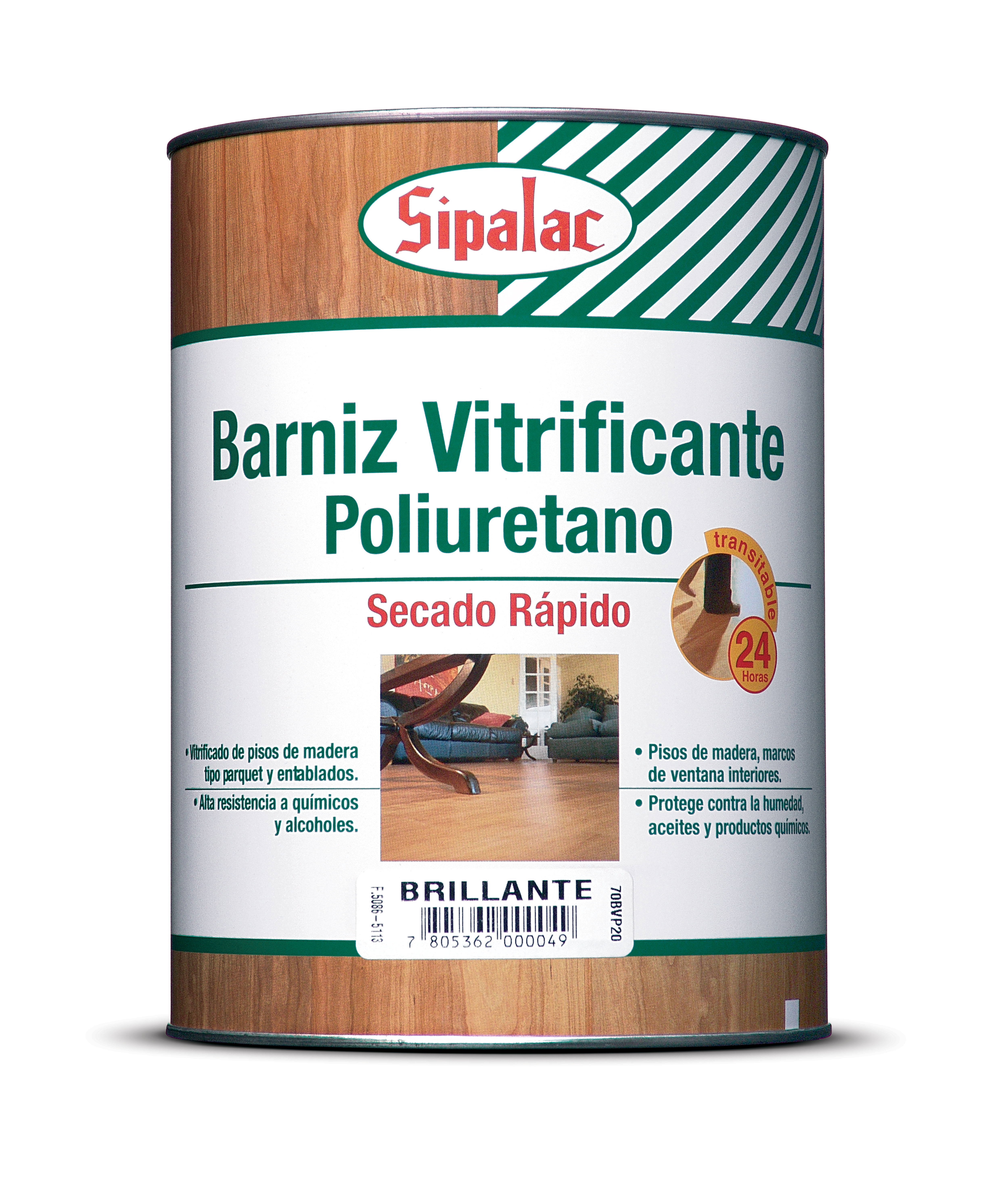 BARNIZ VITRIFICADO POLIURETANO NATURAL SIPA Galon