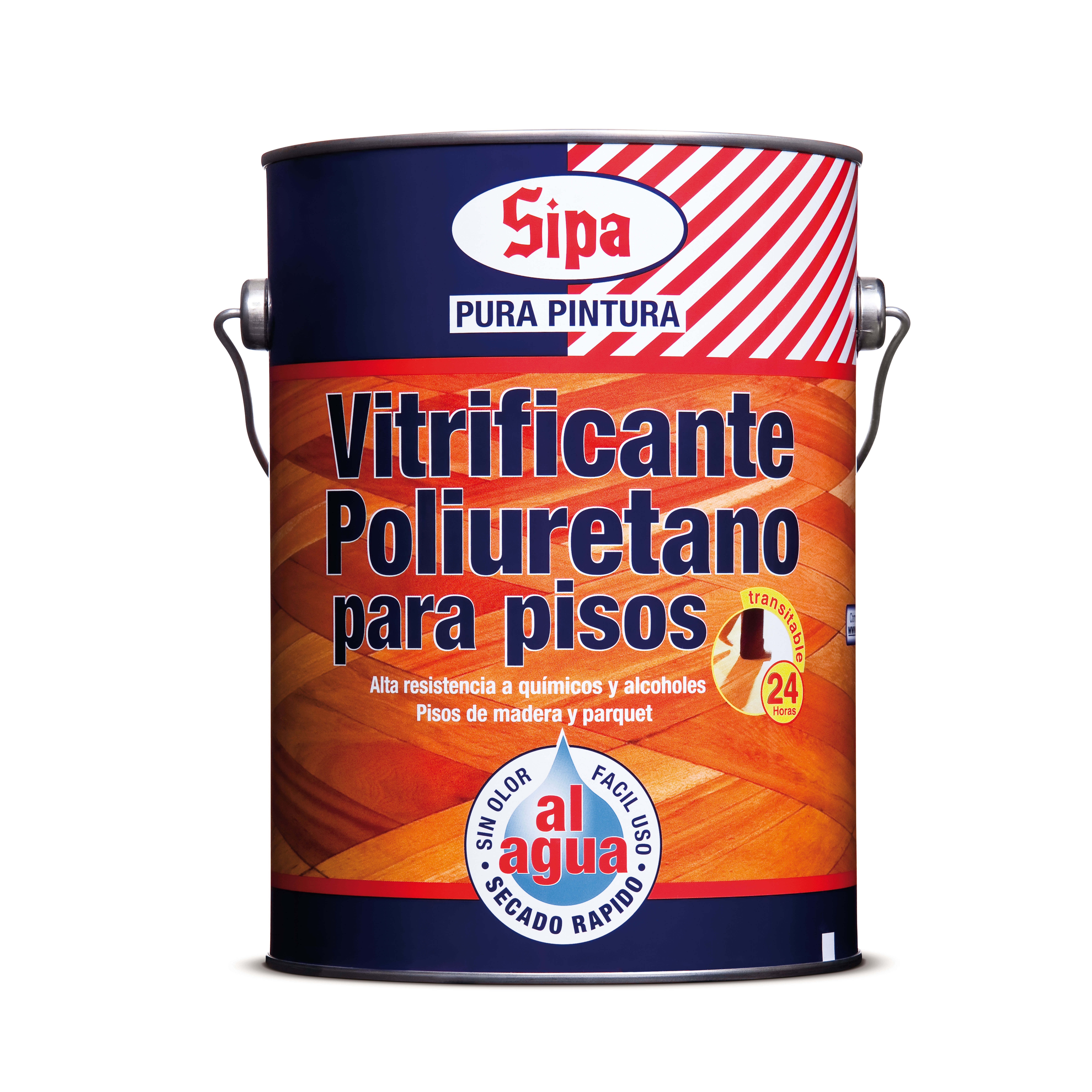BARNIZ VITRIFICADO POLIURETANO AGUA NATURAL SIPA Galon
