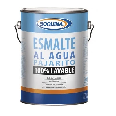 ESMALTE AGUA BLANCO SOQUINA Galon