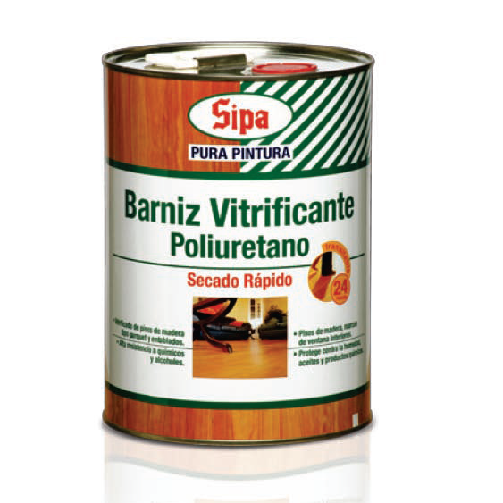BARNIZ VITRIFICADO POLIURETANO S/B NATURAL SIPA Galon