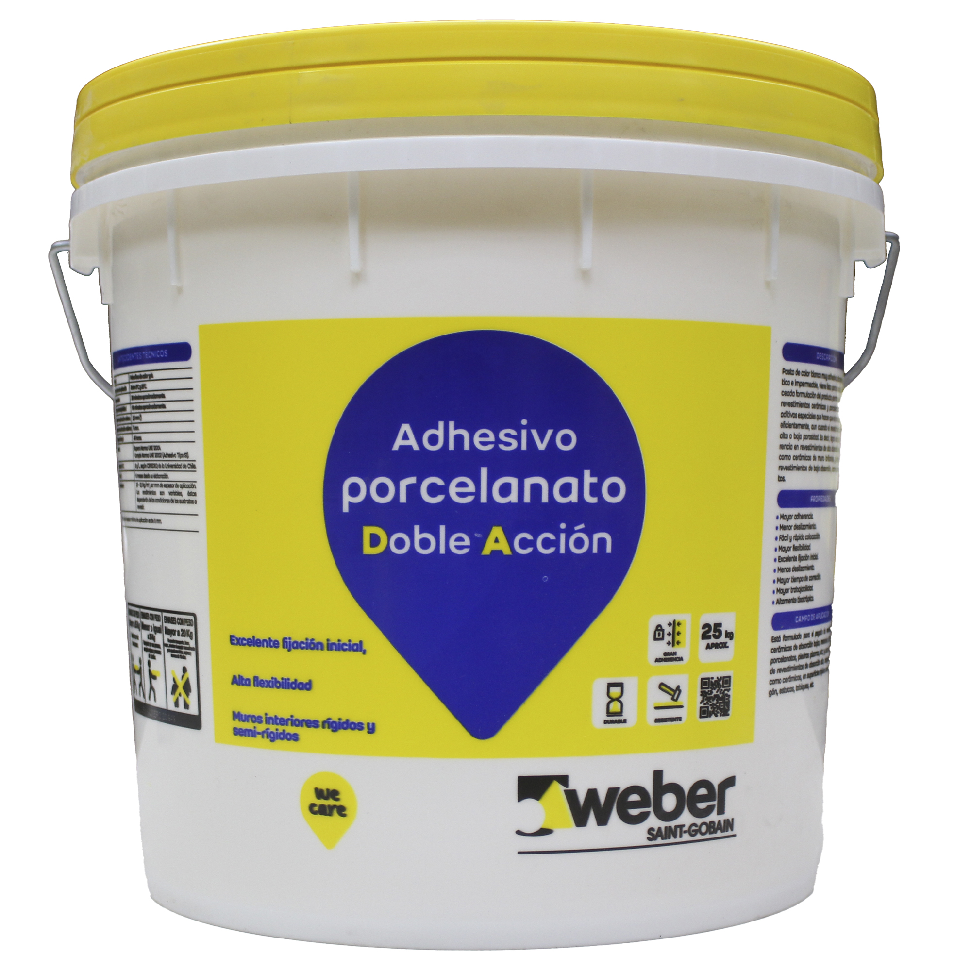 PEGAMENTO D.A. PASTA WEBER  QUI 597 25KG.