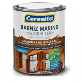 BARNIZ AQUA TECH NATURAL CERESITA 1/4 galon