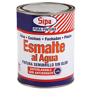 ESMALTE AGUA BLANCO SIPA 1/4 galon