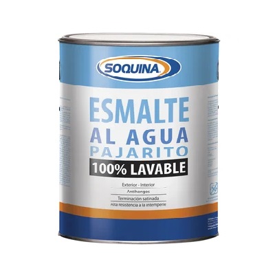 ESMALTE AGUA BLANCO SOQUINA 1/4 galon