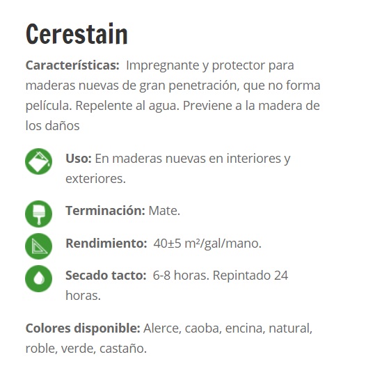 CERESTAIN NATURAL CERESITA Galon