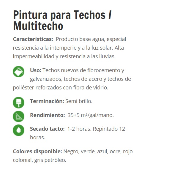 MULTITECHO VERDE CERESITA Galon