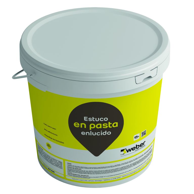 ESTUCO PASTA ENLUCIDO WEBER 25 (QUI 1328) Tineta