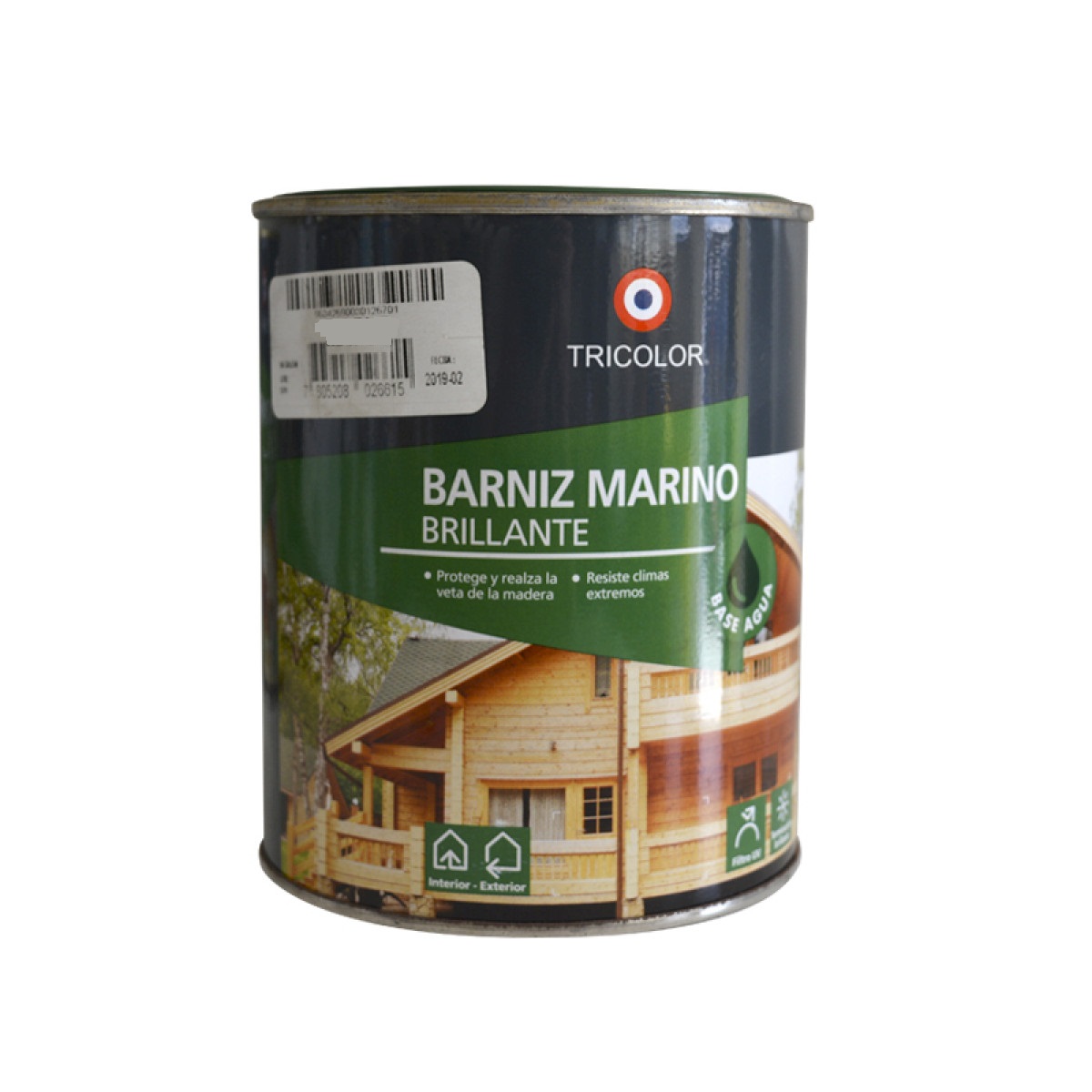 BARNIZ AGUA NATURAL TRICOLOR 1/4 galon