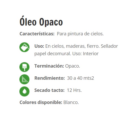 OLEO OPACO BLANCO SIPA Galon