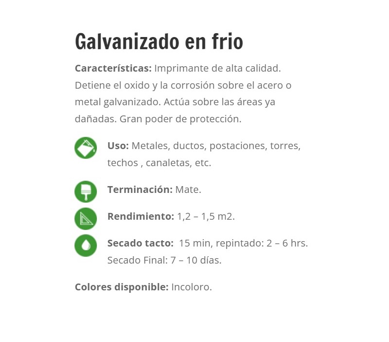 SPRAY GALVANIZADO EN FRIO MARSON