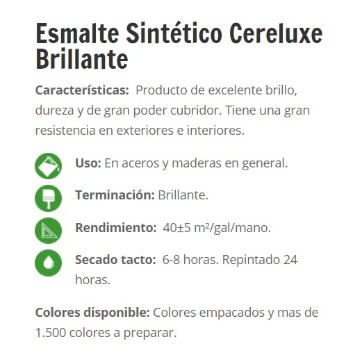 ESMALTE BLANCO CERESITA 1/4 galon