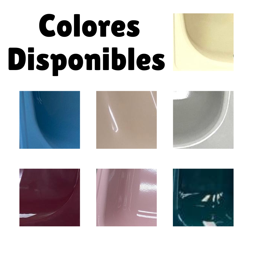 TINA 140 X 70 OFERTA ACERO ESMALTADO COLORES TEBISA