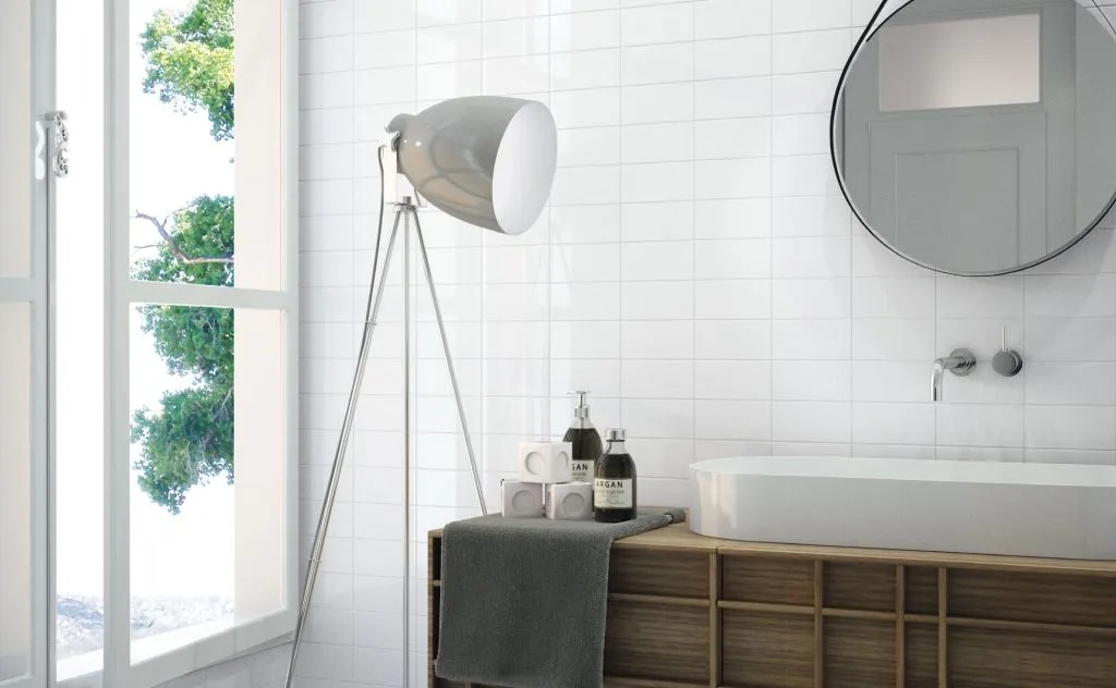 CERAMICA MURO 10 X 20 BLANCO BRILLO 1.00 MT X CAJA 2DA. SELECC. RIBESALBES
