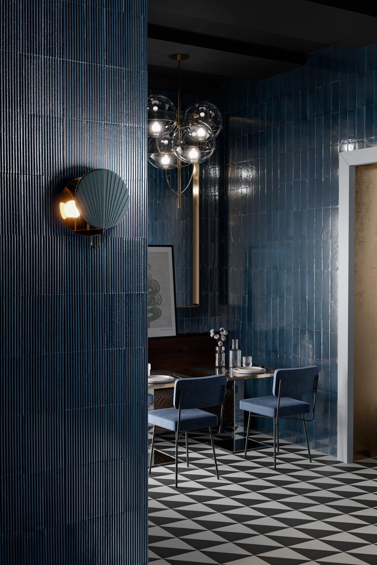 PORCELANATO 7.5 X 20 RICE BLU PLE L MURO 0.72 MT X CAJA 2DA. SELEC. MARAZZI